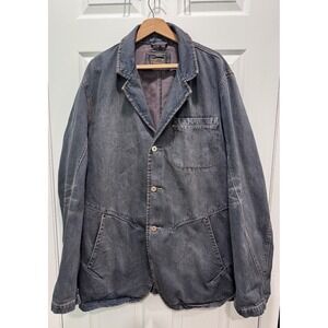 Y2K Vintage Marithe Francois Girbaud Jean Jacket Size 3XL Denim Blazer Coat